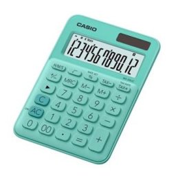 Calculadora de Secretaria Casio MS20UCGN Verde Claro12 Digitos