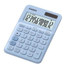 Calculadora de Secretaria Casio MS20UCLB Azul Claro12 Digitos