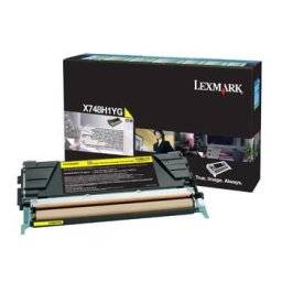 Toner Lexmark X748 Amarelo - Elevada Capacidade