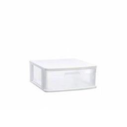 Bloco 1 Gaveta Plástico Sena 40x39x17cm Branco
