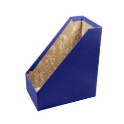 Porta Revistas Cartao L15,5 (30x25) Azul - 6 unidades
