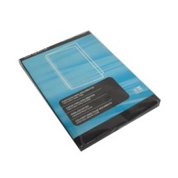 Capa Encadernar Conqueror Couro 300gr 50Fls A4 Preto