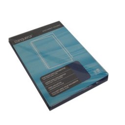 Capa Encadernar Conqueror Couro 300gr A4 Azul 50Fls