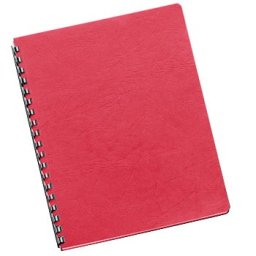 Capas Encadernar Delta Couro 250gr 100Folhas A4 Vermelho