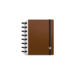 Caderno Inteligente Ambar EcoSmart PU A5 100gr 100F Castanho