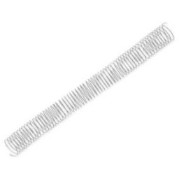 Argolas Espiral Metalicas Passo 5:1 32mm Cx 50 Prata