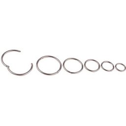 Argolas Dobradica Niqueladas 20mm- (Ref:1) Pack 20un