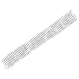 Argolas Espiral Metalicas Passo 5:1 38mm Cx 25 Prata