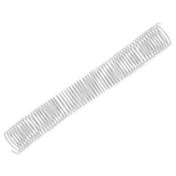 Argolas Espiral Metalicas Passo 5:1 44mm Cx 25 Prata