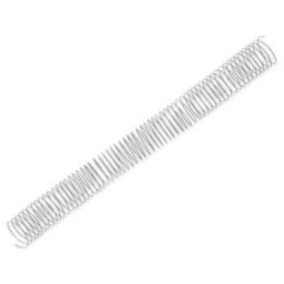 Argolas Espiral Metalicas Passo 5:1 30mm Cx 50 Prata