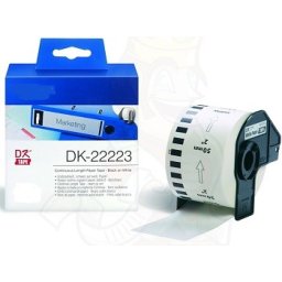 Rolo de papel contínuo autocolante branco Compatível Brother 50mmx30,48mts