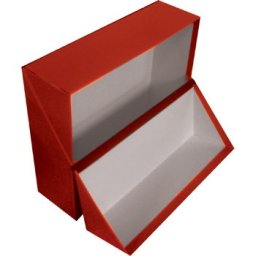 Caixa Arquivo Frances (365x280x100mm) Almaco Vermelho - 5 unidades