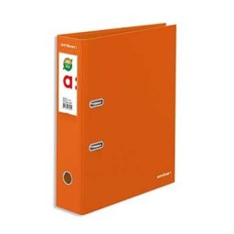 Pasta Arquivo Cor Lisa com Rado Ambar L / L DIN Laranja