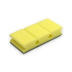 Esponja Salva Unhas (Block Service) Amarelo/ Verde (Pack 3un) - 2 unidades
