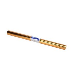 Forra Livros Rolo 50cmx3mts autocolante 100mic Ouro Metalico