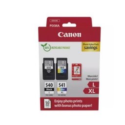 Pack Tinteiros Canon 540L/ 541XL Preto/ Cor + Papel 5224B012