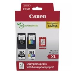 Pack Tinteiros Canon 560XL / 561XL Preto / Color 3712C008