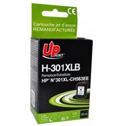 Tinteiro Compatível Uprint para HP 301XL Preto CH563EE