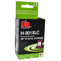 Tinteiro Compatível Uprint para HP 301XL Cores CH564EE