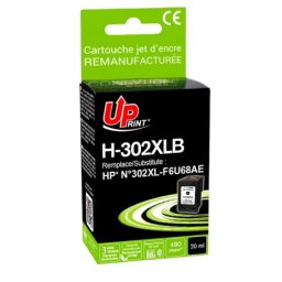 Tinteiro Compatível Uprint para HP 302XL Preto F6U68AE