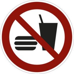 kaiserkraft Sinais de proibição, não comer ou beber, embalagem de 10 unid., película, Ø 100 mm, Sinais de proibição, não comer ou beber, embalagem de 10 unid., película, Ø 100 mm. Para a ótima proteção das suas instalações. De acordo com a ASR A1.3 / ISO