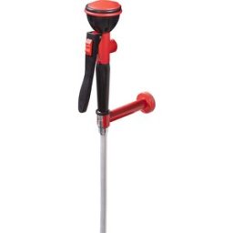kaiserkraft Chuveiro para olhos manual com uma cabeça de chuveiro, AxP 260 x 75 mm, vermelho, Chuveiro para olhos manual com uma cabeça de chuveiro, AxP 260 x 75 mm, vermelho. Primeiros socorros em caso de corpos estranhos no olho, queimaduras, queimadura