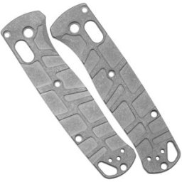 Lex Custom Benchmade Bugout Scales BUTSW Turtle Stonewashed Titanium, capas de cabo