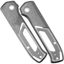 Flytanium Arcade Handle Set 1348 Stonewashed Titanium Scales, capas de cabo