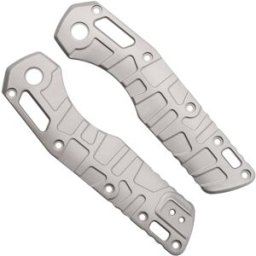 Lex Custom Microtech MSI Standard Issue Scales V2 MMSI2GBB, Glass Bead Blasted Titanium, capas de cabo