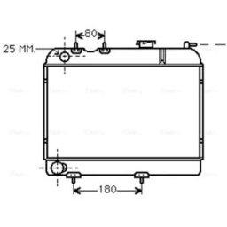 Radiador, arrefecimento do motor AVA COOLING RT2006
