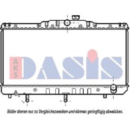 Radiador, arrefecimento do motor AKS DASIS 210210N