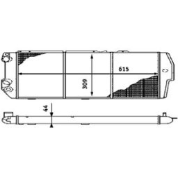 Radiador, arrefecimento do motor BEHR MAHLE CR 404 000S