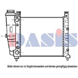 Radiador, arrefecimento do motor AKS DASIS 080240N