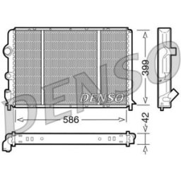 Radiador, arrefecimento do motor DENSO DRM23051