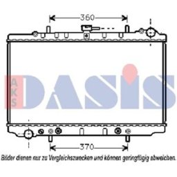 Radiador, arrefecimento do motor AKS DASIS 071790N