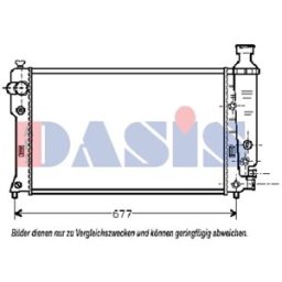 Radiador, arrefecimento do motor AKS DASIS 161300N