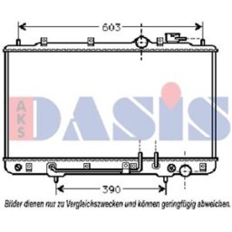Radiador, arrefecimento do motor AKS DASIS 560140N