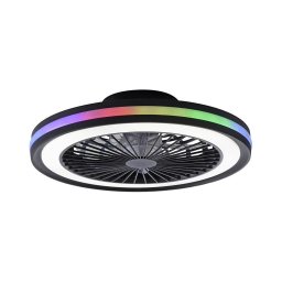 JUST LIGHT. 14649-18 - Ventilador de teto LED RGBW BRANDON 36W/230V c/ comando