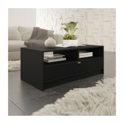 Mesa de centro TIRENO 100x40 cm preta