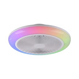 JUST LIGHT. 14623-16 - LED RGBW Ventilador de teto com iluminação BRENDA LED/22W/230V + controlo remoto