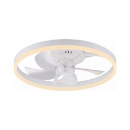 JUST LIGHT. 14624-16 - Ventilador de teto LED com iluminação RITA LED/22W/230V + controlo remoto