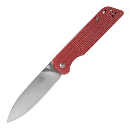 Faca QSP Parrot, Lâmina Satinada D2, Cabo de Micarta Vermelho QS102-E