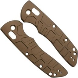 Lex Custom Hogue Deka Scales HODEH148 Turtle Burnt Bronze Titanium, capas de cabo