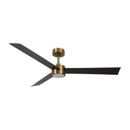 Lucci air 21610549- Ventoinha com regulação LED CLIMATE 12W/230V wenge/dourada +CR