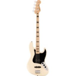 Fender Affinity Series Active Jazz Bass Maple Fingerboard Black Pickguard Olympic White Baixo de 4 Cordas