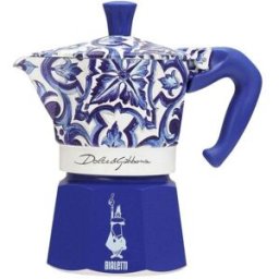 Máquina de café italiana Bialetti 0005345 0,13 L 3 chávenas azul/branco portátil