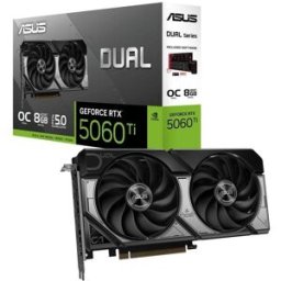 Placa gráfica ASUS DUAL GeForce RTX 5060 Ti OC 8GB GDDR7 Reflex 2 RTX AI DLSS4