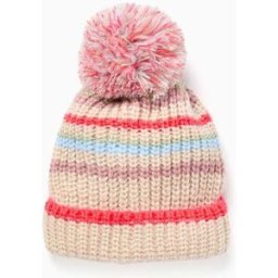 ZIPPY Gorro de malha com jacquard e pompom para menina, multicolor Cinzento M