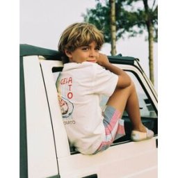 ZIPPY T-shirt de algodão com estampado Gelato You&Me; para menino, branco Branco 7-8 Years
