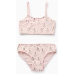 Top + Cuecas para Menina 'Princesas da Disney', Rosa Rosa 6-7 Years